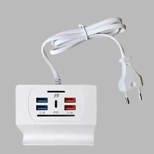 High-speed multi-port charging stand for multiple devices